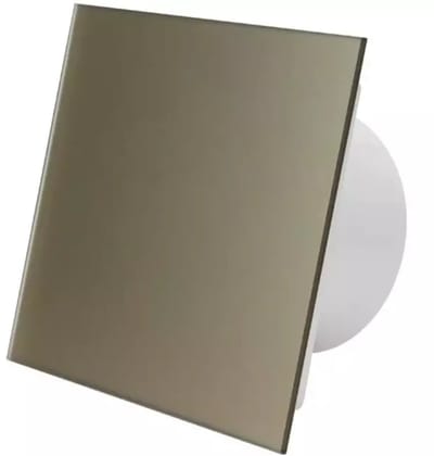 Badkamer ventilator Ø100mm - Muurventilator - Badkamerventilator - CE ventilator - Zeer stil (26dB) - Glazen front