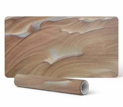 Elegante decoratieve bureauonderlegger met golvend steenpatroon 90x45 cm