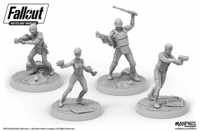 Fallout: Wasteland Warfare - Survivors: Vault Personnel - Uitbreiding - Modiphius Entertainment - Ongeschilderd