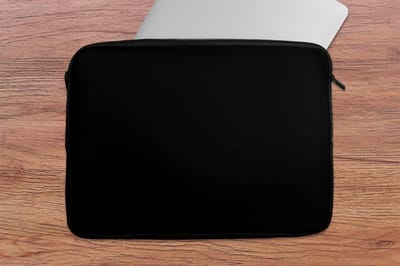 Laptophoes - Laptop case - Voor laptop - Zwart - Effen kleur - Laptop sleeve - Laptop cover 13 Inch - Back to school spullen - Schoolspullen jongens en meisjes middelbare school - Macbook air hoes - Chromebook sleeve