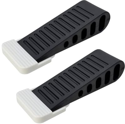 Antislip Deurstoppers van Rubber met Zelfklevende Houder - Set van 2 voor Thuis en Kantoor - Duurzaam en Veilig