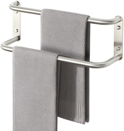 Dailygoods - Handdoekhouder van Roestvrij Staal - Geborsteld voor Badkamer en Keuken