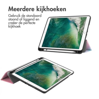 imoshion Tablet Hoes - Geschikt voor Apple iPad Air 2 (2014) / Air 1 (2013) / 6e generatie (2018) 9.7 inch / 5e generatie (2017) 9.7 inch - Trifold design oude designs - Pr051