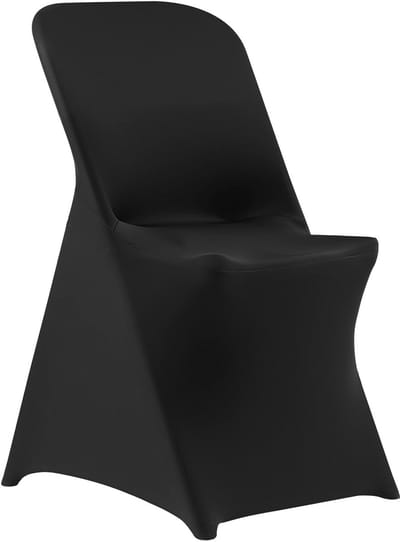 30 Stuks Zwarte Stoelhoezen, Polyester Spandex Stretch Hoesjes voor Bruiloften, Feesten, Eten en Banketten, Geschikt voor Stoelen van Tot 18.11 x 19.69 x 33.86 Inch