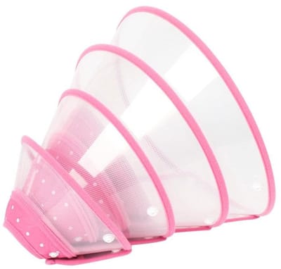 aladdien - Beschermhalsband Hond en Kat - Verstelbaar en Comfortabel - Roze Vilt - Dierenaccessoires - Bescherming tegen Parasieten - Geschikt voor ...
