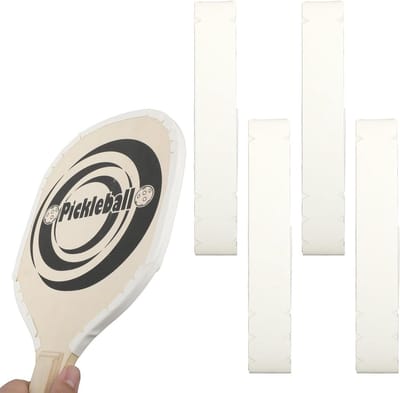 Pickleball Edge Tape - Beschermende randtape - Wit - Pickleball paddle bescherming - Ideaal voor pickleball spelers - 4 stuks