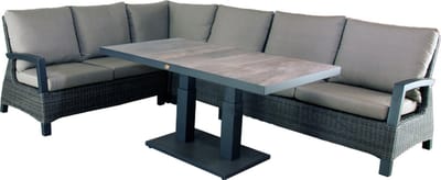 Dining hoekset West Haven Coffee Brown 85 x 140 cm Oosterik Home