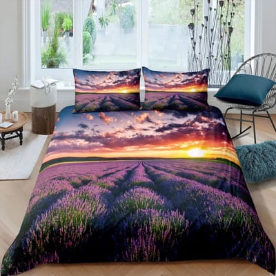 King Size Dekbedovertrek 240x220 Paars Quilt Cover Beddengoedset Winter Dekbedovertrek Kussensloop Hometextiel Beddengoed Levensboom EU single(135x200cm)