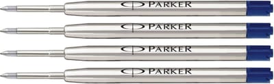 Balpenvulling Parker QuinkFlow blauw Medium x 4.