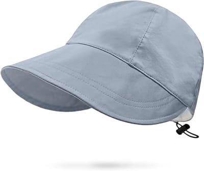 ECTEATOY® Hoed - UPF50+ bescherming tegen de zon - Ideaal voor wandelen/vissen - Extra brede rand - Goede bedekking - Ademende mesh voering - Snel drogende stof - Opvouwbaar voor opslag - Blauw
