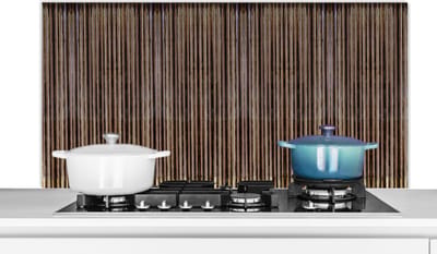 Spatscherm keuken 120x60 cm - Kookplaat achterwand Roest - Patronen - Golfplaat - Muurbeschermer - Spatwand fornuis - Hoogwaardig aluminium