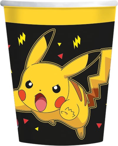 Amscan - Pokémon bekers - Karton - 8 Stuks - Decoratie > Bekers, glazen en bidons.