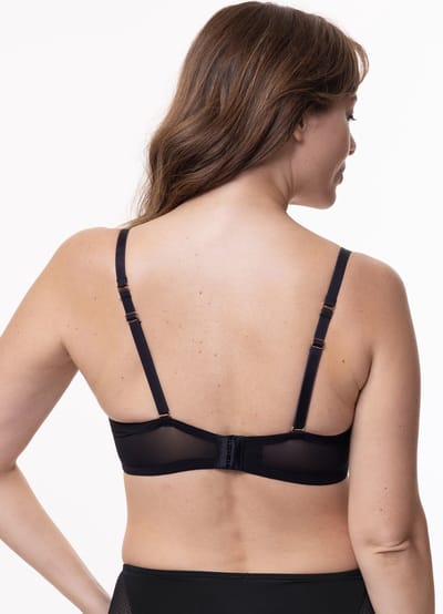 Dorina Niet voorgevormde BH - Met beugel - Addi - Balconette bhson - Zonder vulling - 70G - Zwart
