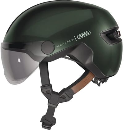 Fietshelm ABUS HUD-Y ACE moss green M - 54-58 cm - groen - Geschikt voor gebruik op elektrische fietsen - stadsfietsen - 430 g