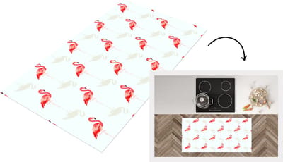 Keukenloper - Loper keuken - Flamingo - Dieren - Patronen - 120x60 cm - Keukenloper vinyl