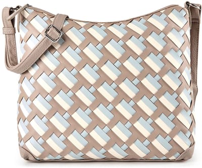TOM TAILOR schoudertas Devie Hobo Bag Mixed Taupe veelkleurig