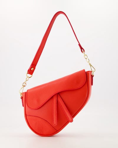 Lulu Crossbody Tas - Schouderriem - Echt Leer - Rood