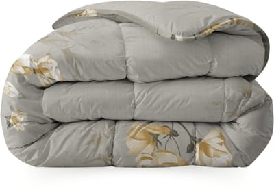 Zelesta Everyday Design White Blossom 140x200cm - Dekbed zonder overtrek - Wasbaar hoesloos dekbed - Bedrukt dekbed - All year zomerdekbed & winterdekbed