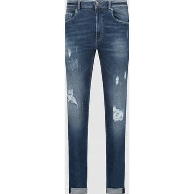 Circle of Trust Axel Solid Destroyed Size: W25 | Slim Outlet | Heren | Blauw