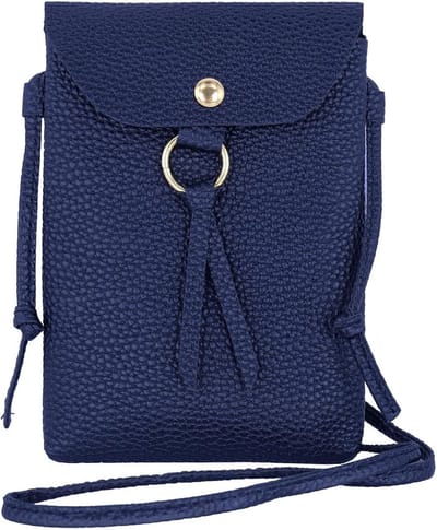 Leren Crossbody Telefoon Tas, Mobiele Telefoon Portemonnee, Schoudertas voor Vrouwen met Magnetische Sluiting en Compact Ontwerp