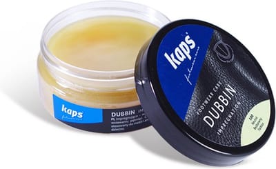 Kaps Dubbin ledervet voor alle soorten gladleer - verzorgt het leer en maakt waterdicht - (100) Kleurloos - 100ml