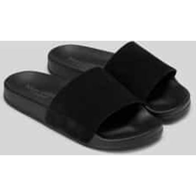 Badslippers met labelreliëf