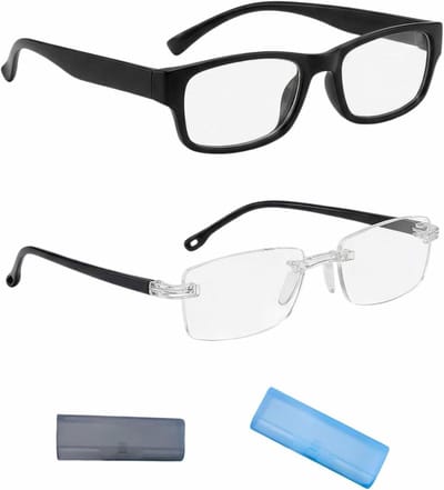 Zoom Bril - Leesbril - Dagelijks Gebruik - Anti Blauw Licht - 2 Stuks - Transparant