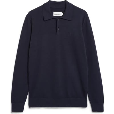 Gebreid poloshirt met lange mouwen Armedangels