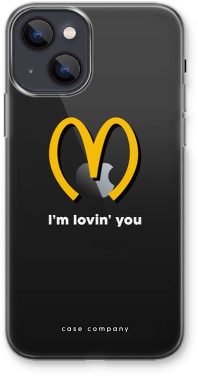 Case Company® - Hoesje geschikt voor iPhone 13 mini hoesje - I'm lovin' you - Soft Cover Telefoonhoesje - Bescherming aan alle Kanten en Schermrand