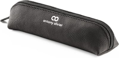 Hoogwaardig Leren Etui met Ritssluiting voor School en Kantoor