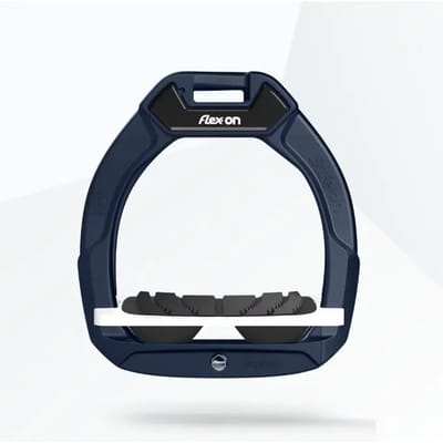 Veiligheidsstijgbeugels voor paardrijden Geleefd Grip Marine/Wit/Zwart kind Flex-On Safe-On