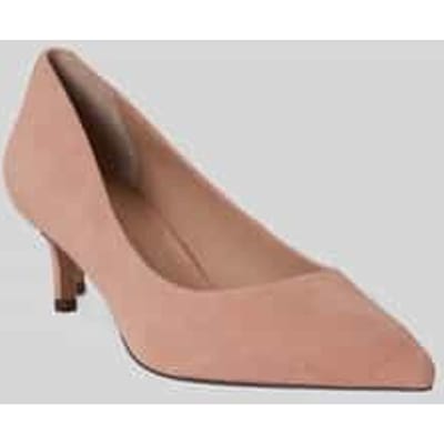 Pumps van echt suède