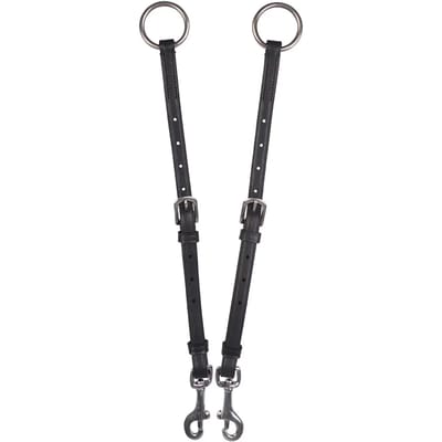 Qhp Martingaal vork regular Black - Cob | Zwart | Teugels paard