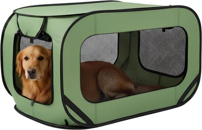 SnelShoppen - Vouwbare Dog Transport Box 94x53x53 cm voor Honden en Katten - Oxford Stof, Veilig en Ruim - Ideaal voor Auto, Camping en Reizen