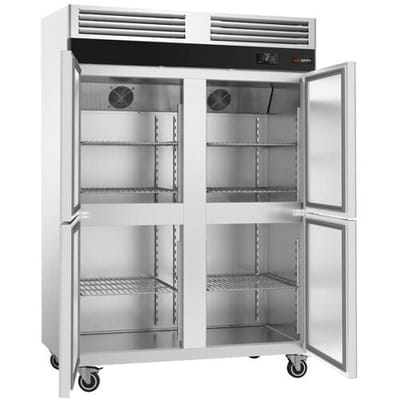 GGM Gastro Lagerkühlschrank Edelstahl ECO - GN 1/1 - 1700 Liter - mit 4 Halbtüren