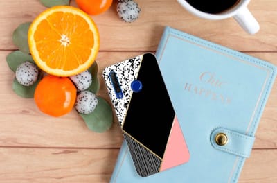 Honor 20 Lite TPU Hoesje Zwart Roze Vormen