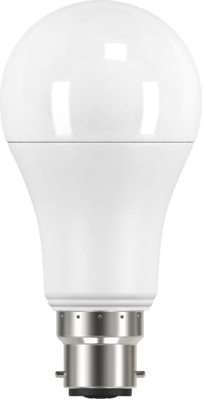 Integral LED lamp B22 4.3W 806lm 2700K Mat Niet-Dimbaar A60 Energielabel B | B22d / Ba22d (Ø2,2cm) | Extra Warm Wit | 4.3 watt | 50.000 Branduren