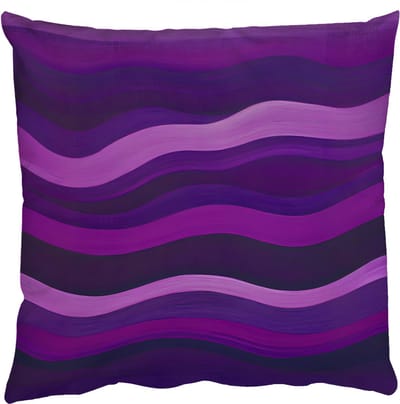 Sierkussens - Kussentjes Woonkamer - 50x50 cm - Lijnen - Golven - Paars - Abstract
