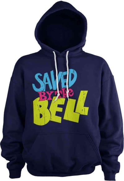 Saved By The Bell Hoodie/trui -L- Distressed Logo Blauw