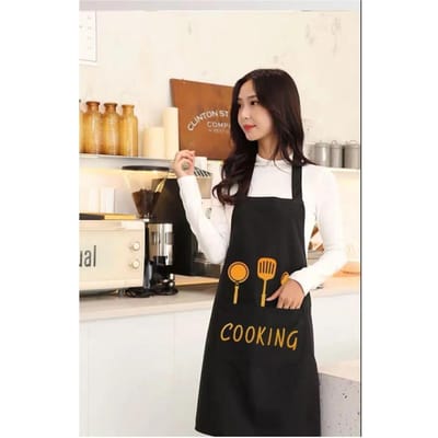 Schattig Bloemen Keuken Huishoudelijk Oliebestendig Kookschort Voor Vrouwen Kinderen Mannen Keuken Waterdicht Volwassene Koffie Bakaccessoires beige
