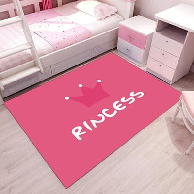 Nieuwe Kinderkamer Cartoon Bedtapijt Tiener Meisjes Roze Kleursysteem Schattig Cartoon Tapijt Kamer Decoratie Tapijt 80x120cm gray