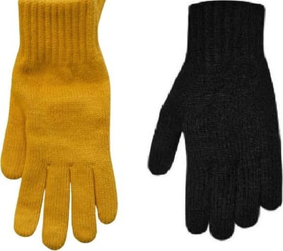 Handschoenen dames winter gebreid - binnenkant opgeruwd - prijs per 2 paar