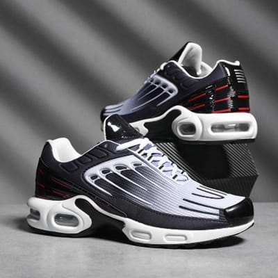 Lente nieuwe grote maat koppel luchtkussen sneakers veelzijdige comfortabele hardloopschoenen heren casual mode sneakers 36 black