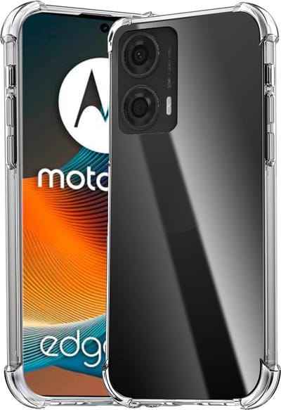 Hoesje geschikt voor Motorola Edge 50 Fusion - Shockproof Transparant Back Cover Case