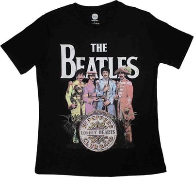 The Beatles - Sgt Pepper Dames T-shirt - S - Zwart