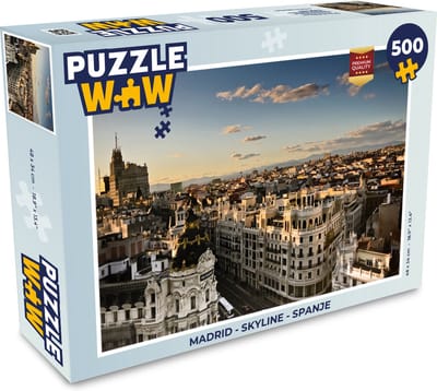 Puzzel Madrid - Skyline - Spanje - Legpuzzel - Puzzel 500 stukjes