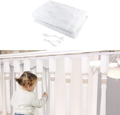 Veiligheidsnet 3 Meter voor Trappen en Balkons Bescherming - Kinderbeveiliging