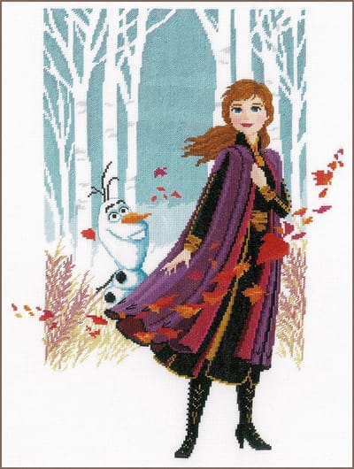Vervaco - Telpakket kit - Disney Frozen 2 Anna - PN-0182640 - Borduren - Borduurpakket - Borduurpakket volwassenen