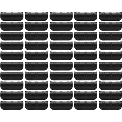50 STUKS 10cm Kasfolie Klem Hittebestendige Buisklem Tuinieren Frame Pijpklem voor Tuin Zwart zwart