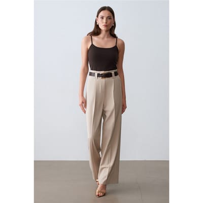 Slim-fit Mouwloze Vierkante Hals Blouse